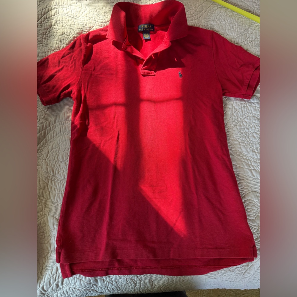 Polo Ralph Lauren Boys Cotton Mesh Logo Polo Shirt, L (12-14) MSRP $50 - Picture 5 of 9